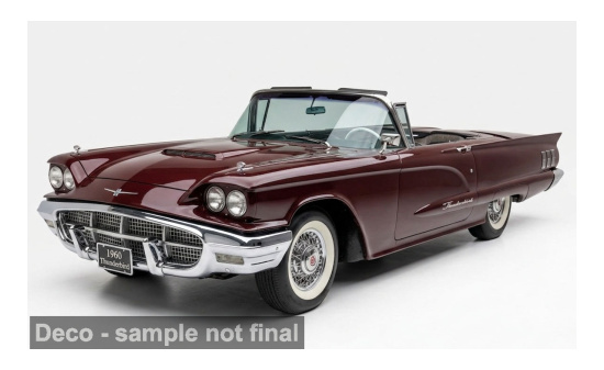 Sun Star SUN4318 Ford Thunderbird - dunkelrot - Vorbestellung 1:18