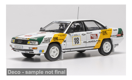 IXO IXORAC461LQ.22 Audi 200 quattro - Rally Acropolis - A.Schwarz - K.Wicha - Vorbestellung 1:43