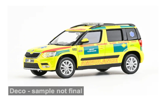 Abrex ABR143ABX-031XO11 Skoda Yeti FL - EMS Of Plzen Region 552 - Vorbestellung 1:43