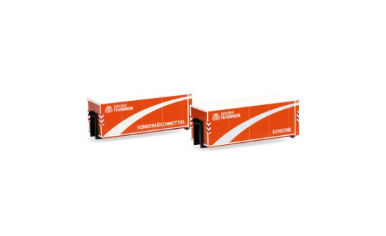 Herpa 054484 Zubehör: 2er Set Abrollbehälter 
