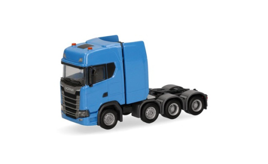 Herpa 308601-005 Scania CS 20 Hochdach Schwerlastzugmaschine 4achs, himmelblau - Vorbestellung 1:87