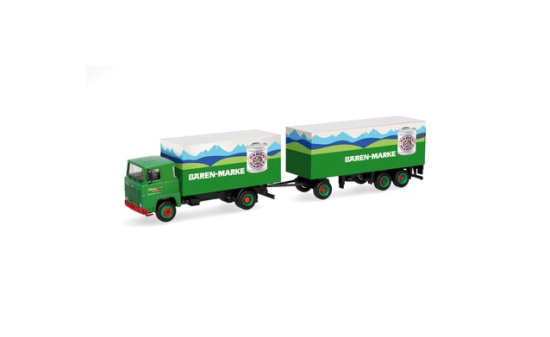 Herpa 321723 Scania 111 Koffer-Hängerzug 
