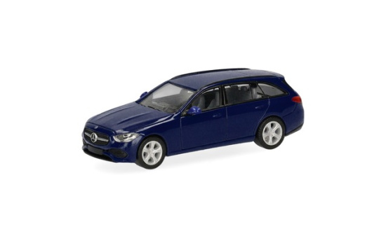 Herpa 421010-003 Mercedes-Benz C-Klasse T-Modell, saphirblau - Vorbestellung 1:87
