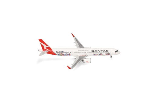 Herpa 574075 Qantas Airbus A321XLR - Great Barrier Reef livery - Vorbestellung 1:200