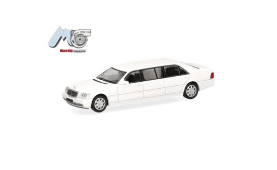 Micro City 87MC000115 MicroCity: Mercedes-Benz S600 Pullmann, weiß - Vorbestellung 1:87