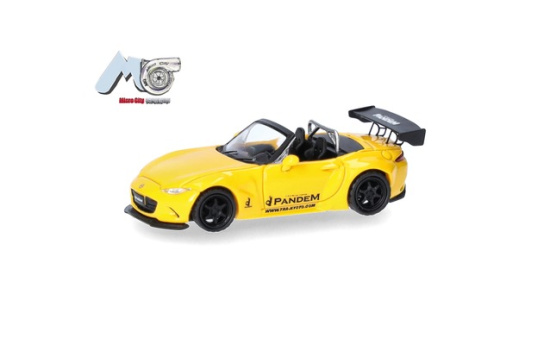 Micro City 87MC000131 MicroCity: Mazda MX-5 Rocket Bunny, gelb - Vorbestellung 1:87