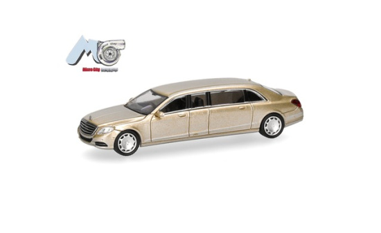 Micro City 87MC000137 MicroCity: Mercedes-Benz S600 Pullmann (W221), champagnergold - Vorbestellung 1:87