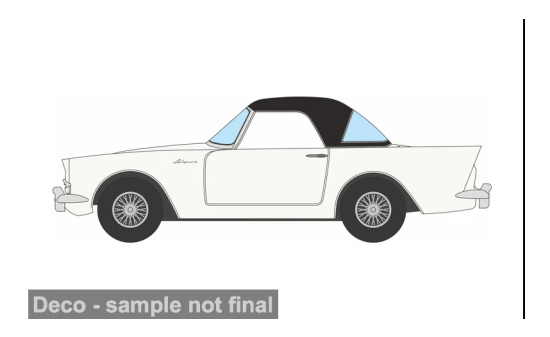 Oxford OXF76SA002 Sunbeam Alpine Series 2 - weiss - Vorbestellung 1:76