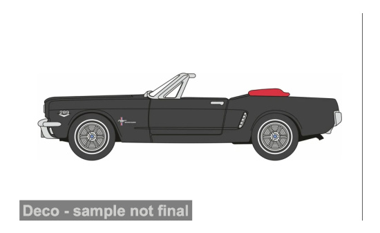 Oxford OXF87MU65008 Ford Mustang - schwarz , rot - Vorbestellung 1:87