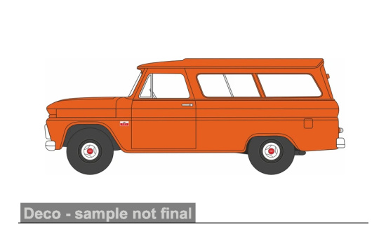 Oxford OXF87CS66001 Chevrolet Suburban Carryall - orange - Vorbestellung 1:87