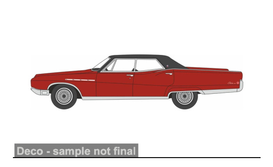 Oxford OXF87BE68003 Buick Electra 225 - rot , schwarz - Vorbestellung 1:87