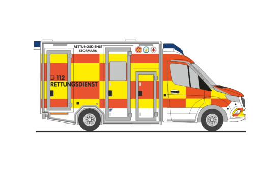 Rietze 76091 GSF RTW ´18 Rettungsdienst Stormarn, 1:87 - Vorbestellung 