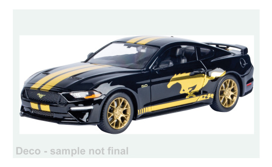 Motormax MOM79204 Ford Mustang GT - schwarz , gold - Vorbestellung 1:24