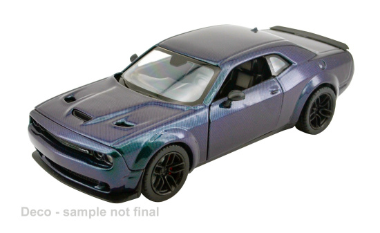 Motormax MOM79244 Dodge Challenger SRT Hellcat Widebody - violett - Vorbestellung 1:24