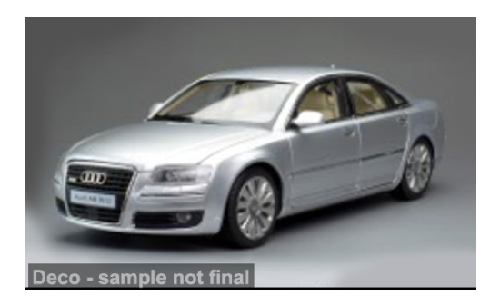 Sun Star DM18-01-02 Audi A8 D3 W12 - silber - Vorbestellung 1:18