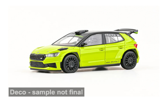 Abrex ABR143XAB-607QT Skoda Fabia IV RS Rallye2 - hellgrün - Vorbestellung 1:43