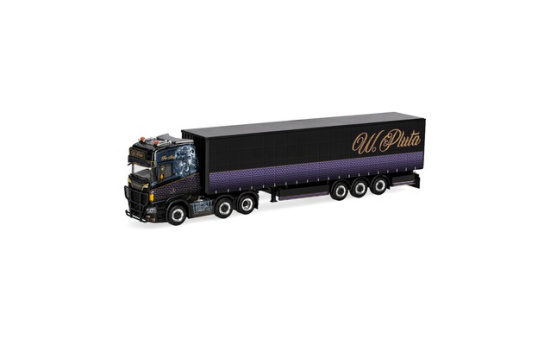 Herpa 321884 Scania CS 20 Hochdach Gardinenplanen-Sattelzug 