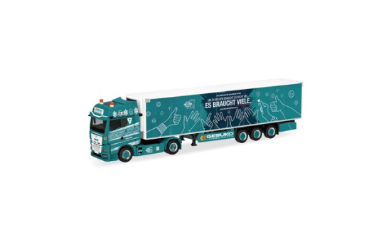 Herpa 322140 MAN TGX GX Kühlkoffer-Sattelzug 