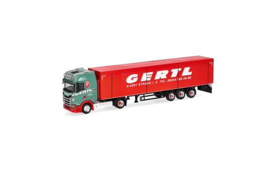 Herpa 322232 Scania CS 20 Hochdach Schubboden-Sattelzug 
