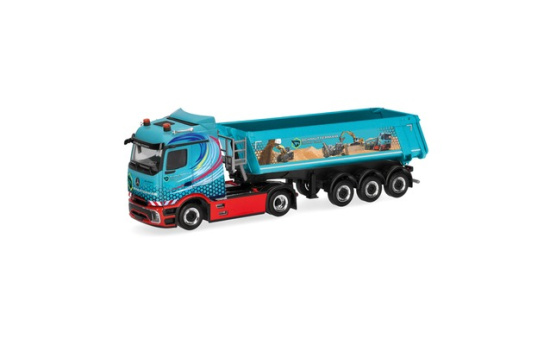 Herpa 322249 Mercedes-Benz Actros L ProCabin Streamspace Kipp-Sattelzug 