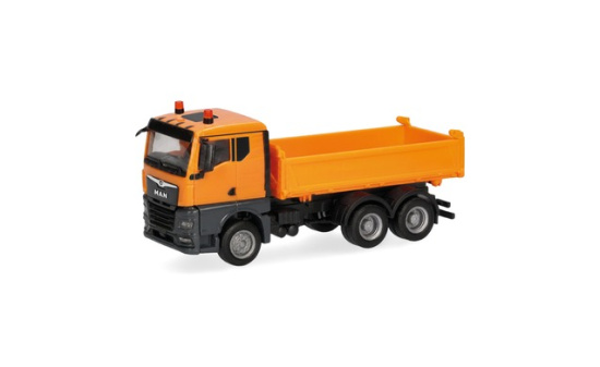 Herpa 322331 MAN TGX GN Kipp-LKW 3achs, kommunalorange - Preorder 1:87