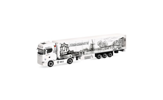 Herpa 322362 Scania CS 20 Hochdach Kühlkoffer-Sattelzug 