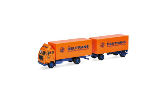 Herpa 322492 Volvo F88 Koffer-Hängerzug 