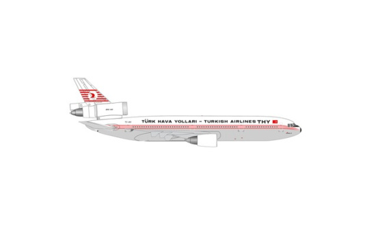 Herpa 539722 Turkish Airlines McDonnell Douglas DC-10-10 - TC-JAU 