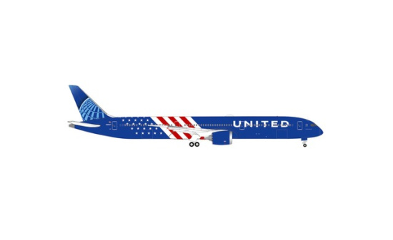 Herpa 539906 United Airlines Boeing 787-10 Dreamliner - America 250 - Vorbestellung 1:500
