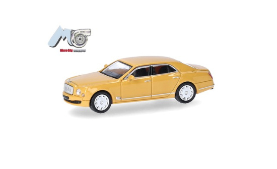 Micro City 87MC000150 MicroCity: Bentley Mulsanne, gelb - Vorbestellung 1:87