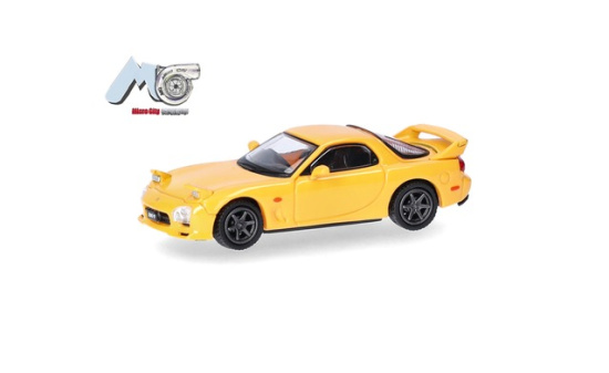 Micro City 87MC000154 MicroCity: Mazda RX-7, gelb - Vorbestellung 1:87