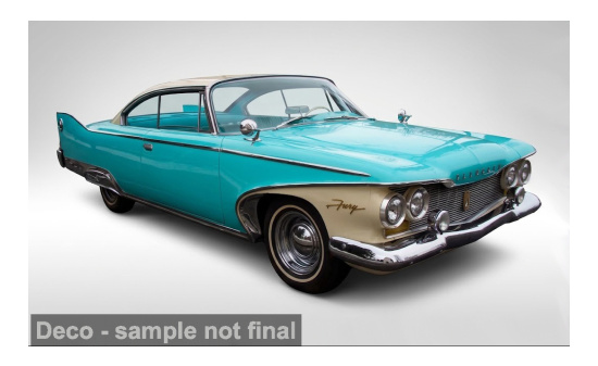 Sun Star SUN5425 Plymouth Fury - türkis , weiss - Vorbestellung 1:18
