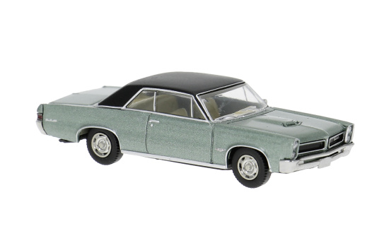 Brekina BRE18106 Pontiac GTO Coupe - hellgrün (Metallic) , schwarz 1:87
