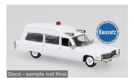 Brekina BRE10227 Cadillac Miller-Meteor Ambulance - weiss - Vorbestellung 1:87