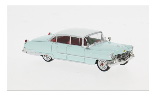 Brekina BRE18355 Cadillac Fleetwood - hellblau , weiss 1:87