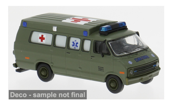 Brekina BRE18312 Dodge B 200 Ambulance - US Army - Vorbestellung 1:87