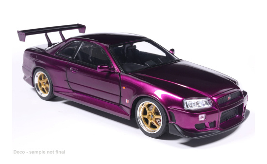 MCG MCG181007-OP Nissan Skyline GT-R (R34) - lila (Metallic) - Vorbestellung 1:18