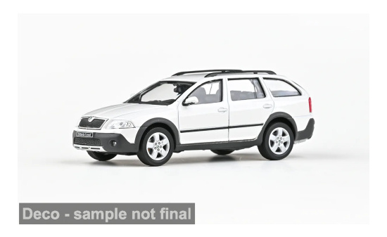 Abrex ABR143AB-011E Skoda Octavia II Combi Scout - weiss - Vorbestellung 1:43