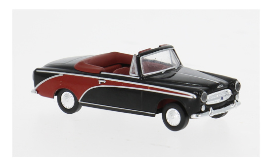 Brekina BRE29162 Peugeot 403 Cabriolet - schwarz , rot - Vorbestellung 1:87