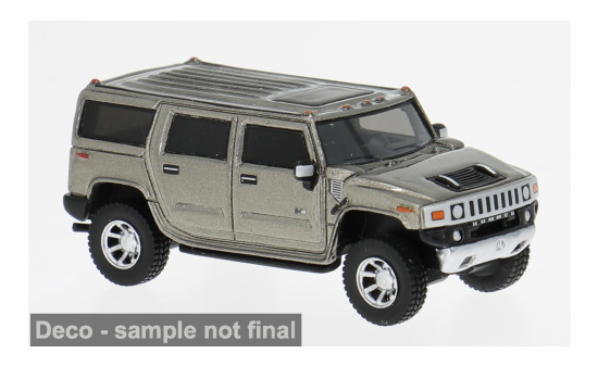 BoS-Models BOS87452 Hummer H2 - grau (Metallic) - Vorbestellung 1:87