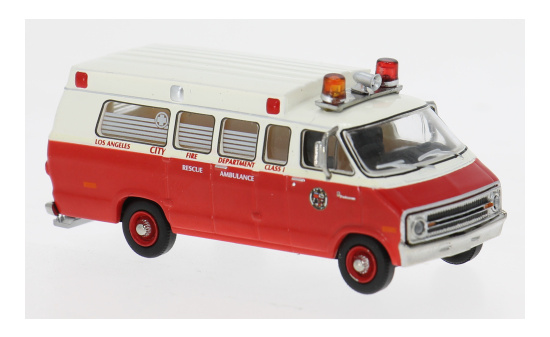 Brekina BRE18304 Dodge B 200 Ambulance - Los Angeles - Vorbestellung 1:87