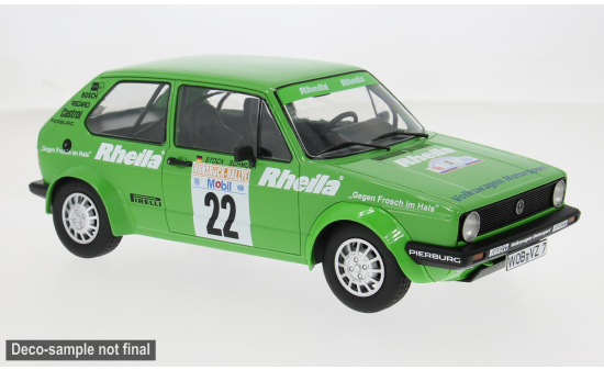 MCG MCG181228R VW Golf I Gr.2 - Rally Hunsrück - A.Stock - P.Schmuck - Vorbestellung 1:18