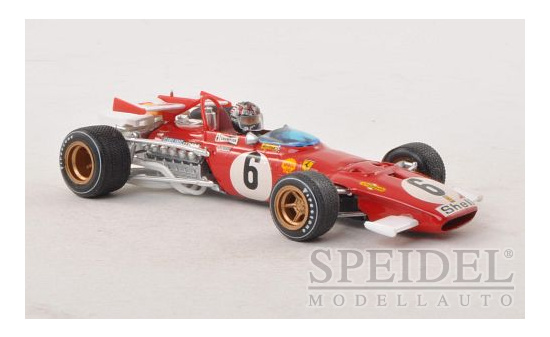 Brumm R313B-CH Ferrari 312B, No.6, Scuderia Ferrari, Formel 1, GP Italien, mit Fahrerfigur, I.Giunti, 1970 1:43