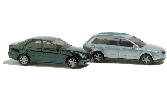 Busch 8346 Audi/Mercedes metallic - Vorbestellung 1:160