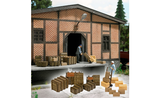 Busch 10260 Holzkisten, Pakete usw. - Vorbestellung 1:43