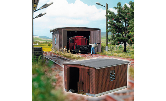 Busch 10030 Kleinlokschuppen - Vorbestellung 1:43
