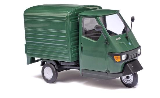 Busch 60051 Piaggio m.Kofferaufbau Grün - Vorbestellung 1:43