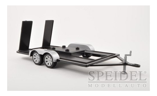 Motormax MOM76009 Anhänger für 1:18 Modelle - schwarz , silber 1:18