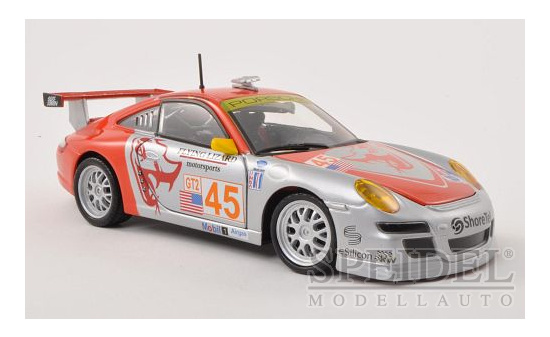 Bburago 18-28002 Porsche 911 (997) GT3 RSR, No.45, Flying Lizard Motorsports, ALMS  1:24