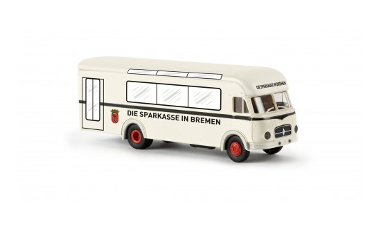 Brekina 57753 Borgward B 4500 F, Sparkasse Bremen, mobile Filiale 1:87